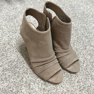 Vince Camuto wedge booties suede